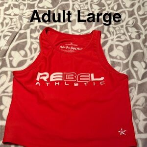 Miss America x Rebel Athletic Women's Red Tank Top